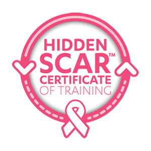 hidden scar certificate of training logo