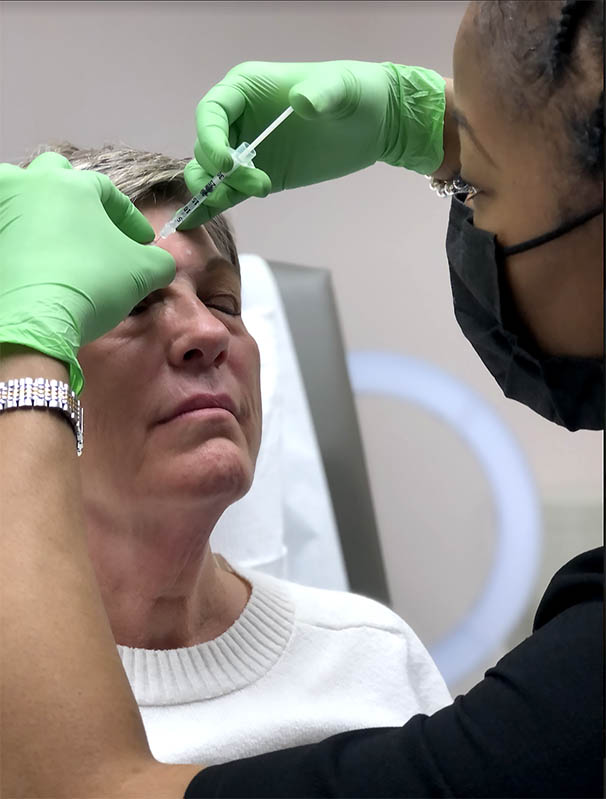 Dr. Williams giving Botox Injection